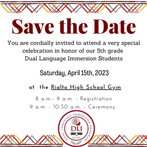 Save the Date DLI Celebration